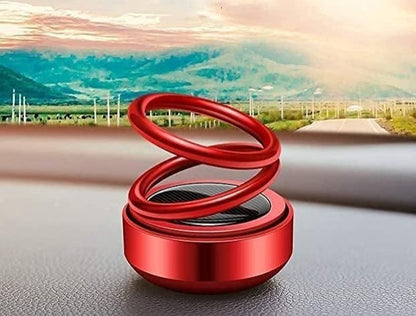 Car/Room Air Freshener- Solar Power Rotating Car/Room Air Freshener Perfume, Long Lasting French Organic Fragrance Roposo Clout