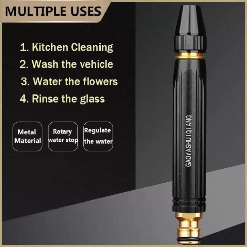 Portable High Pressure Washing Water Nozzle (Black) Roposo Clout